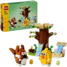 Terrain de jeux pour animaux au printemps, Jouets de construction