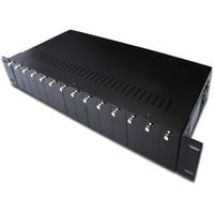 Châssis de convertisseurs de médias 14 slots boîtier rack