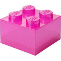 Brique de rangement LEGO 4 Couvercle supérieur pailleté, Boîte de rangement