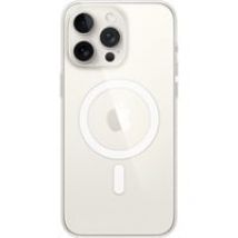 Coque transparente avec MagSafe pour iPhone 15 Pro Max, Housse smartphone