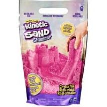 Kinetic Sand, Sachet de 907 g de sable scintillant Rose cristal entièrement naturel à écraser, mélanger et sculpter, Jeu de sable