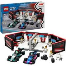 City - Garage F1 avec Mercedes-AMG et Alpine, Jouets de construction