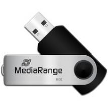 MR908 lecteur USB flash 8 Go USB Type-A / Micro-USB 2.0 Noir, Argent, Clé USB