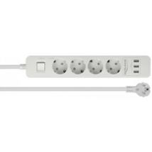 Multiprises 4 entrées avec ports USB