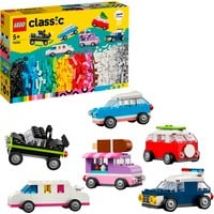 Classic 11036 Veicoli Creativi, Modellini di Auto in Mattoncini, Macchine Giocattolo per Bambini e Bambine 5+ Anni, Giochi di costruzione