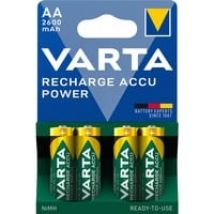 Recharge Accu Power AA 2600 mAh Blister da 4 (Batteria NiMH Accu Precaricata, Mignon, batteria ricaricabile, pronta all''uso)