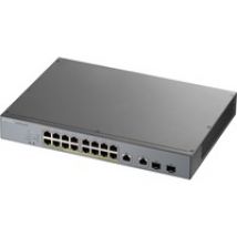 GS1350-18HP-EU0101F switch di rete Gestito L2 Gigabit Ethernet (10/100/1000) Supporto Power over Ethernet (PoE) Grigio