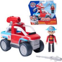 PAW Patrol Fire Rescue Quad Antincendio con action figure Ryder da collezione e quad da 17,7 cm con lanciadroni, giocattoli per bambini e bambine dai 3 anni in su,  veicolo da gioco