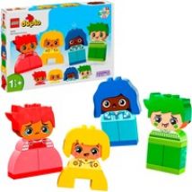 DUPLO 10415 Forti Sentimenti ed Emozioni, Giochi per Bambini da 1.5 Anni Impilabili con 23 Mattoncini e 4 Personaggi, Giochi di costruzione