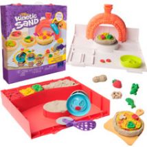 Kinetic Sand, Set di Gioco Squish Pizza, con 452 g di Sabbia e 5 Attrezzi, Giocattoli per Bambini e Bambine, 5+ Anni, Gioco di sabbia