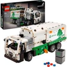 Technic 42167 Camion della Spazzatura Mack LR Electric, Veicolo Giocattolo Raccolta Rifiuti, Gioco per Bambini 8+ Anni, Giochi di costruzione