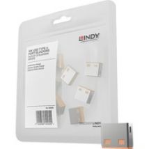 40463 clip sicura Bloccaporte USB tipo A Arancione Acrilonitrile butadiene stirene (ABS) 10 pz
