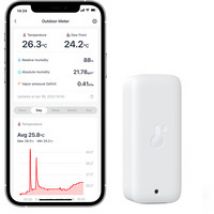 Termometro esterno IP65 interno/esterno bianco, Avvisatore