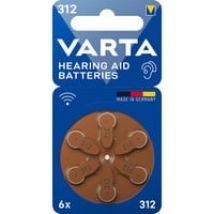 Batteria per apparecchi acustici Zinc Air 312, PR41