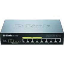 DGS-1008P switch di rete Non gestito Gigabit Ethernet (10/100/1000) Supporto Power over Ethernet (PoE) Nero, Interruttore