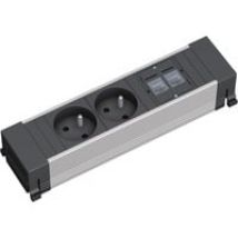 317.103 2AC outlet(s) Nero, Argento prolunghe e multiple
