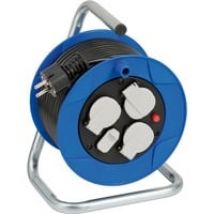 1079180600 prolunghe e multiple 15 m 3 presa(e) AC Interno Nero, Blu, Bianco, Tamburo per cavi