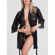Déshabillé Dentelle Flaunt Me Noir, Lovehoney - Amorana
