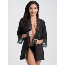 Lovehoney Barely There Sheer Black Robe - Amorana