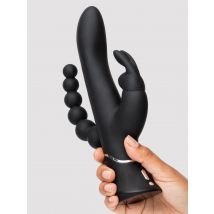 Happy Rabbit Vibromasseur Rabbit Courbé Triple Stimulation Rechargeable, Avancé - Amorana