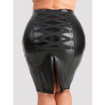 Lovehoney Fierce Black Leather-look Skirt - Amorana
