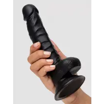 Lifelike Lover Classic Realistic Dildo 6 Inch Black - Amorana