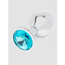 Lovehoney Jewelled Silver Aluminium Medium Butt Plug Anal Plug - Amorana