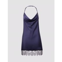 Lovehoney Dark Orchid Negligé Mit Spitze, Blau - Amorana