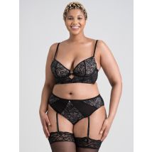 Lovehoney Parisienne Charm Lace Crotchless Bra Set - Amorana