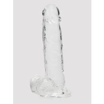 Lovehoney Enjoy Clear Dildo With Balls 8 Inch (gl 20.3cm) - Amorana