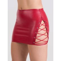 Lovehoney Fierce Leather-look Lace-up Skirt - Amorana