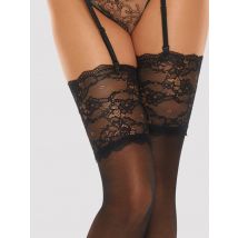 Beauty-Night Romance Stockings Black, S/M - Amorana