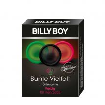 Billy Boy, Diverse Colors, Condom, 3 Pieces - Amorana