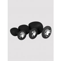 EasyToys Diamond Plug Set Plug anal, Noir - Amorana