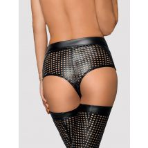 Noir-handmade Lasercut Shorts Sexy Shorts - Amorana