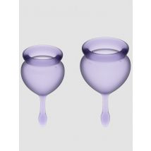 Satisfyer Feel Good Menstrual Cup Set Menstruationstasse, Lilac - Amorana