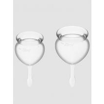 Satisfyer Feel Good Menstrual Cup Set Menstruationstasse, Transparently - Amorana