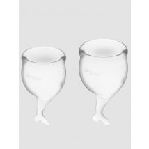 Satisfyer Feel Secure Menstrual Cup Set Menstruationstasse, Transparently - Amorana