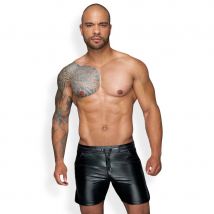 Noir Handmade, Powerwetlook Shorts, Boxer Pour Homme, One Size - Amorana