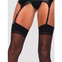 Leg-Avenue Classic Backseam PS Stockings, Black - Amorana