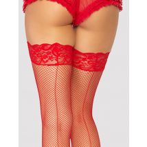 Leg-Avenue Fishnet Backseam Halterlose Strümpfe - Amorana
