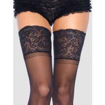 Leg-avenue Stay-up Black Halterlose Strümpfe, Textile - Amorana