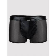 LHM Boxershorts in Lackoptik mit Netz, Schwarz - L / XL - Amorana