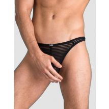 Lhm Stripe Mesh Thong - Amorana
