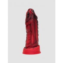 Lovehoney Girthy Drachen Dildo Mit Saugnapf, Rot Schwarz - Amorana