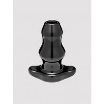 Perfect-Fit Double Tunnel Medium Anal plug, Black - Amorana