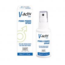 Hot, V-Activ Penis Power Spray, Stimulationsmittel, Weiss - Amorana