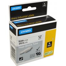 Dymo IND Schrumpfschlauch 18053 (S0718280) schwarz auf weiß  9mm x