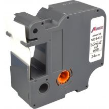 Label Band kompatibel zu Dymo IND 1805430 schwarz auf weiß 24mm x 5,5m