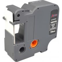 Label Band kompatibel zu Dymo IND 1805436 weiß auf schwarz 19mm x 5,5m